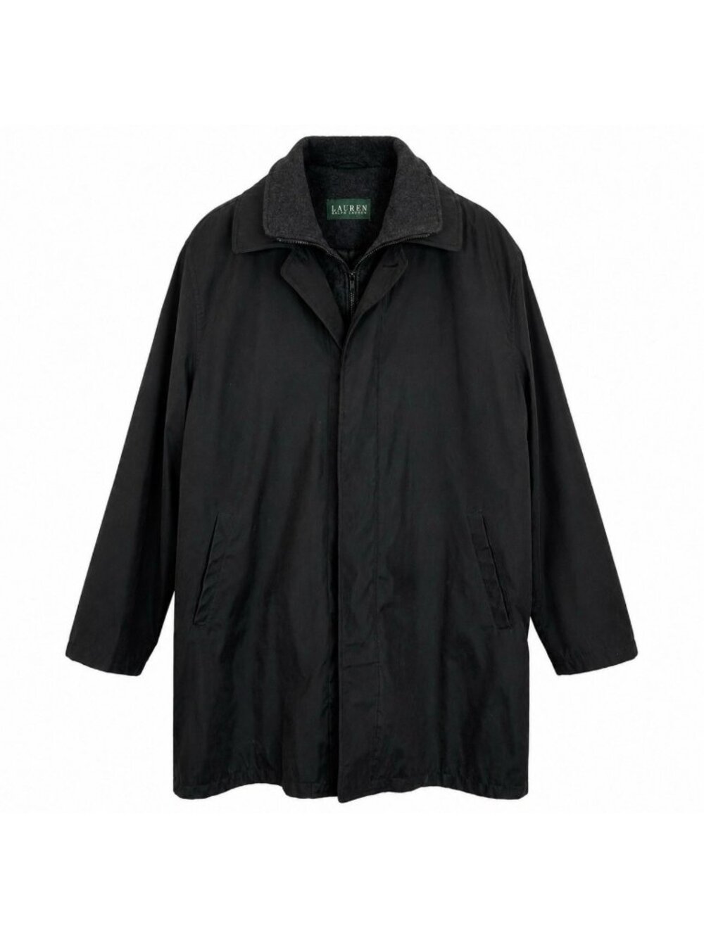 Lauren Ralph Lauren Commuter Car Coat With Removable Quilted Liner Black Men 48L